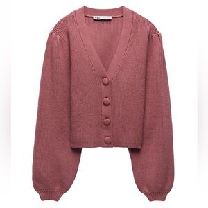 Zara Dusty Rose Knit Sweater